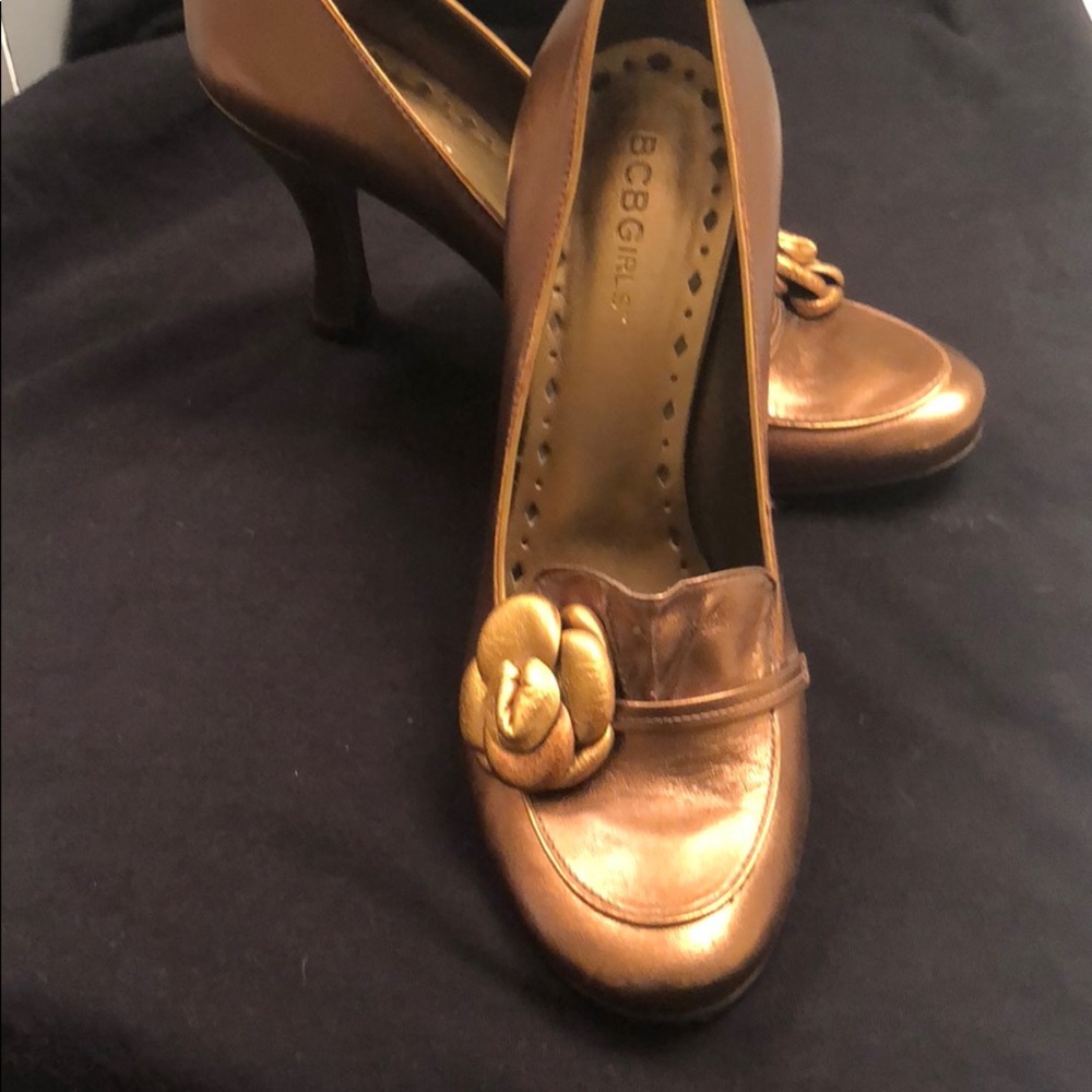 BCB Girls  Rose Gold heels size 8